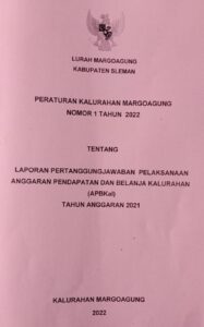 LAPORAN PERTANGGUNGJAWABAN PELAKSANAAN ANGGARAN PENDAPATAN DAN BELANJA KALURAHAN (APBKal) TAHUN ANGG