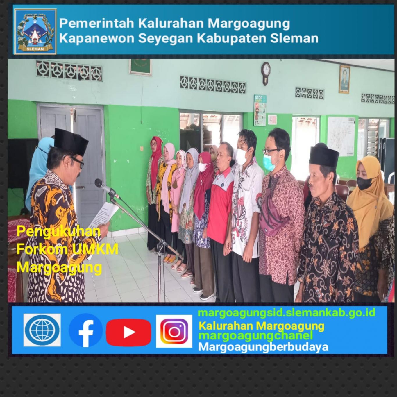 PENGUKUHAN FORKOM UMKM “AGUNG NGREMBOKO” KALURAHAN MARGOAGUNG