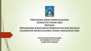 PENJABARAN ANGGARAN PENDAPATAN DAN BELANJA KALURAHAN TAHUN 2026